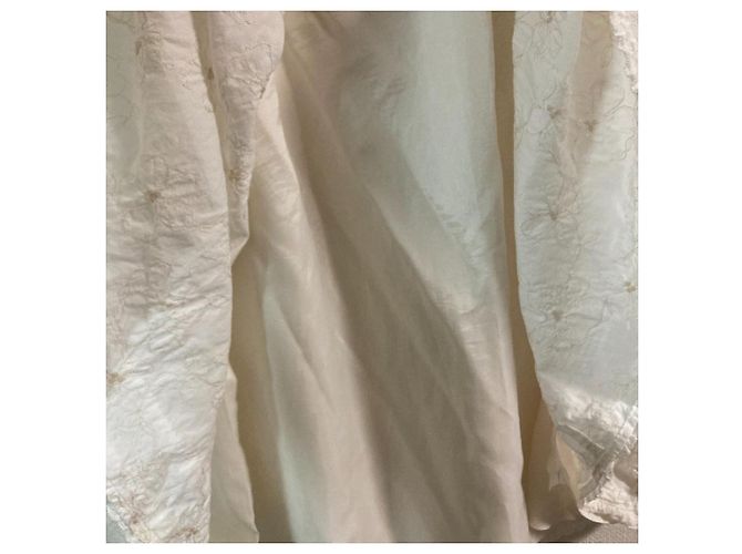 Autre Marque Ingeborg C Lawn Flower Embroidery Skirt White - view 3