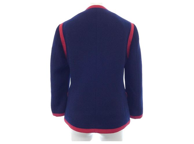 Chaqueta sin cuello Gucci Azul Azul marino - vista 2