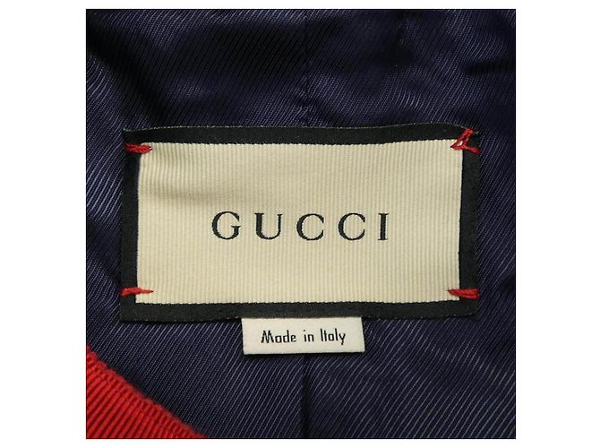 Chaqueta sin cuello Gucci Azul Azul marino - vista 4