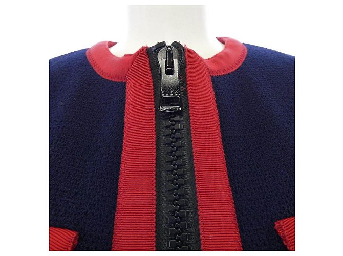 Chaqueta sin cuello Gucci Azul Azul marino - vista 5