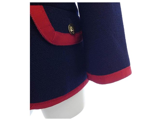 Chaqueta sin cuello Gucci Azul Azul marino - vista 6