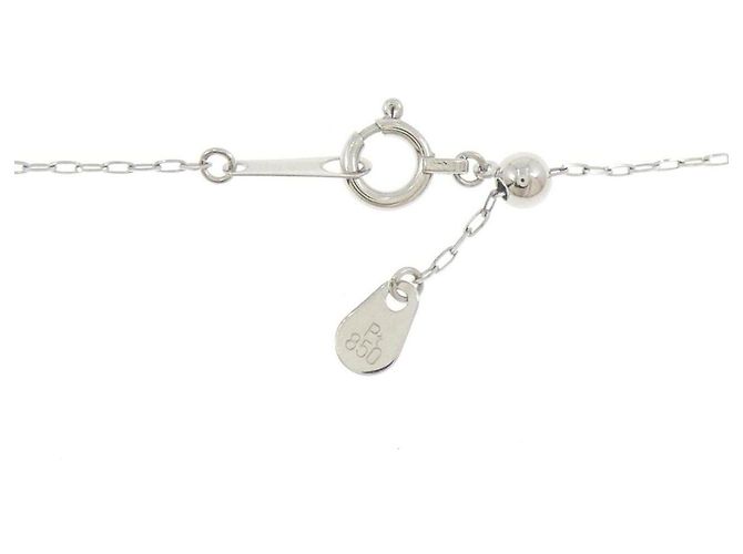 Autre Marque Collier en platine PT900 PT850 avec diamants Argenté - vue 5