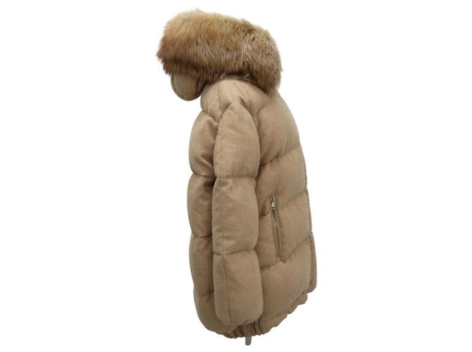 Chaqueta de plumón y lana Moncler MERGULE Beige - vista 2