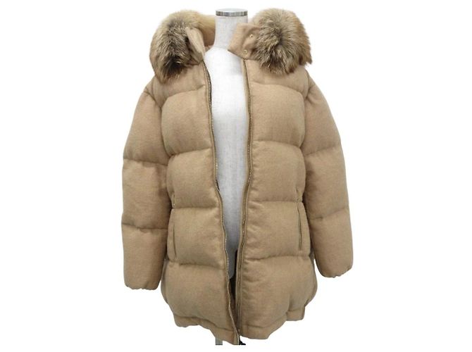Chaqueta de plumón y lana Moncler MERGULE Beige - vista 4