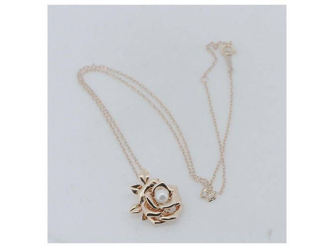 Collana Mikimoto Motif Fiore Au750 Rosa - vista 2