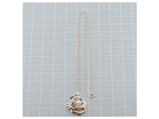 Collana Mikimoto Motif Fiore Au750 Rosa - vista 5