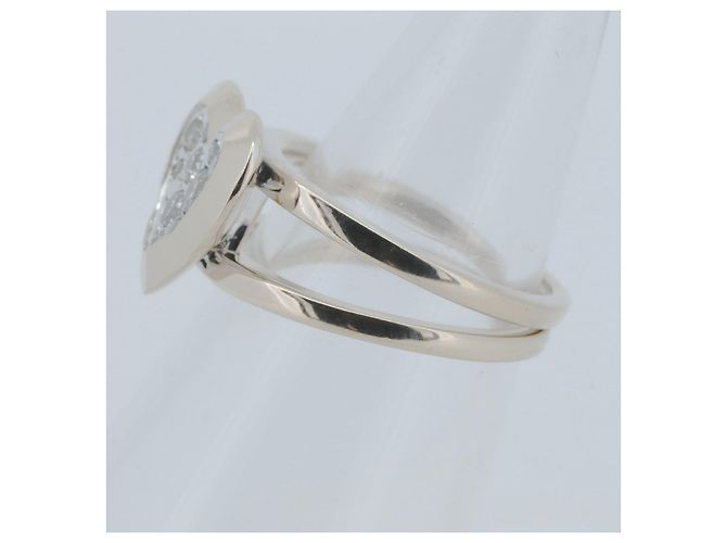 Autre Marque Anello Kashikey motivo cuore con diamante Au750 Marrone - vista 3