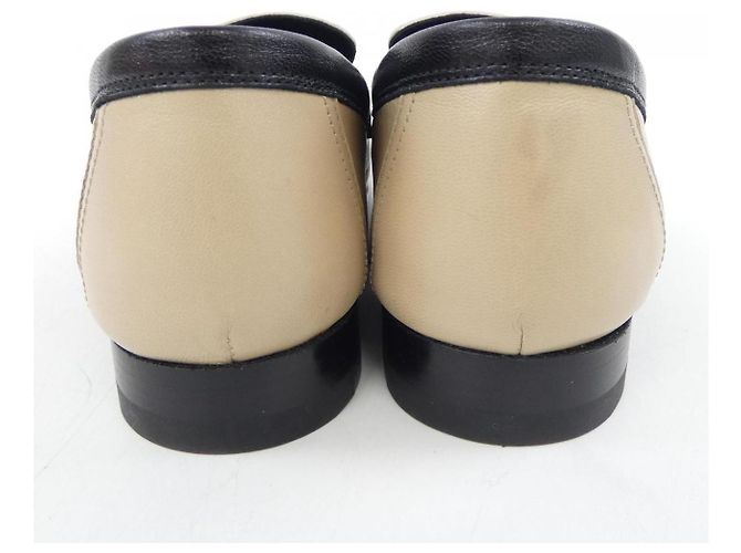 Hermès Royal35 Sneaker aus Leder Schwarz Beige - Ansicht 5