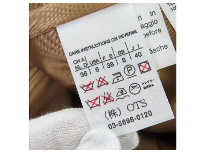 Casaco de pele de vison camel Max Mara Bege Camelo - vista 7
