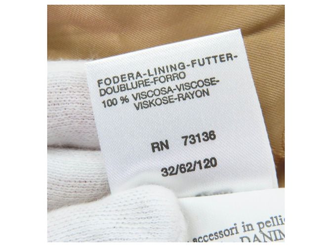 Casaco de pele de vison camel Max Mara Bege Camelo - vista 9