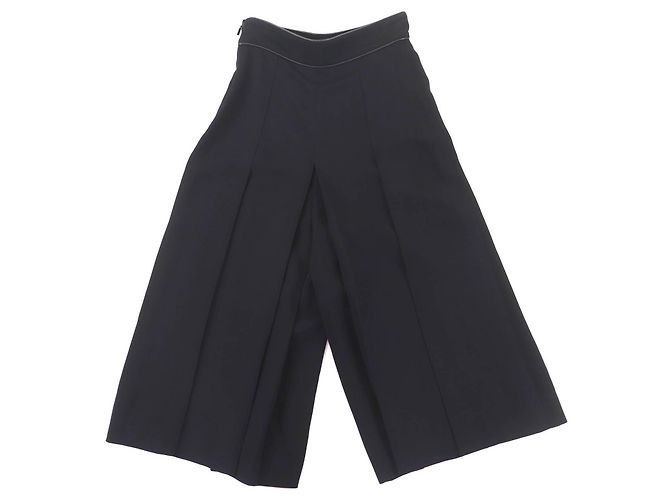 Pantaloni Gucci in rayon e lambskin Nero - vista 2