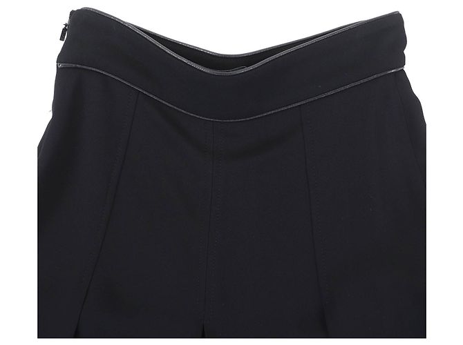 Pantaloni Gucci in rayon e lambskin Nero - vista 4
