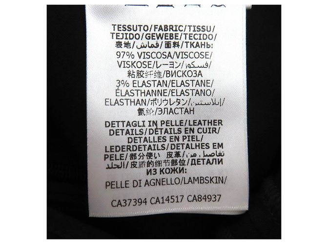 Pantaloni Gucci in rayon e lambskin Nero - vista 9