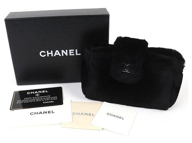 Pochette en cuir CHANEL COCO Mark Orirag Noir - vue 2