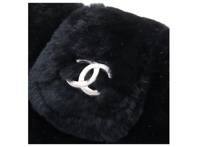 Pochette en cuir CHANEL COCO Mark Orirag Noir - vue 8