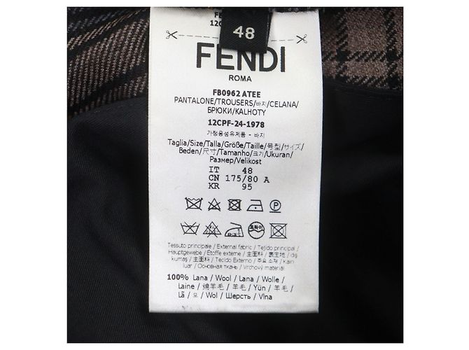 Fendi Wollhose Braun - Ansicht 6