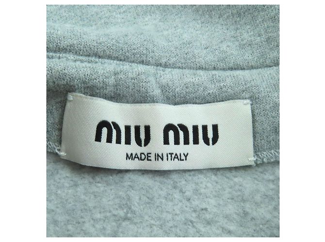 Miu Miu Sudadera de algodón MIUMIU Castaño - vista 6