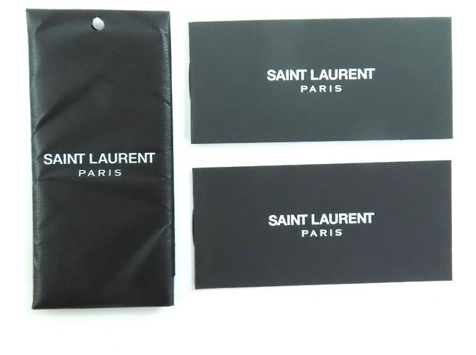 Yves Saint Laurent Giacca in pelle di vacchetta Saint Laurent Paris Nero - vista 14