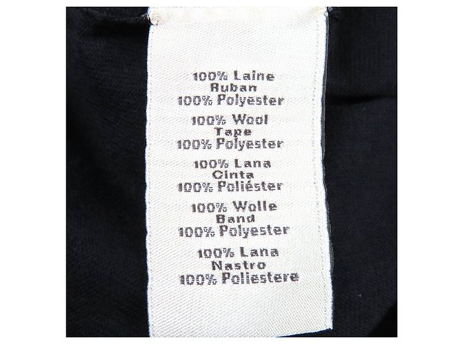 Hermès Top de Punto Negro de Lana XS - vista 7