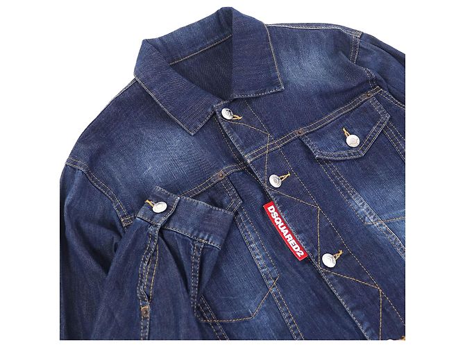 Macacão de ganga de algodão DSQUARED2 Azul - vista 3
