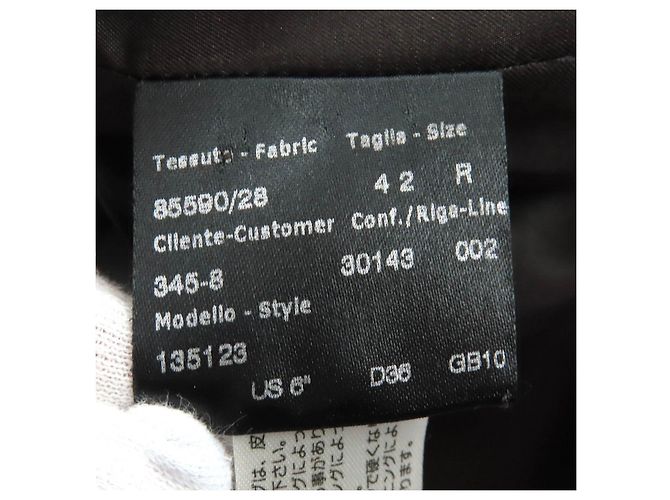 Autre Marque Cappotto in cashmere e pelle Brioni Marrone Marrone scuro - vista 10