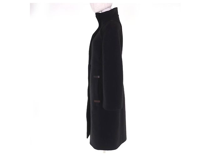 Autre Marque Cappotto in cashmere e pelle Brioni Marrone Marrone scuro - vista 2