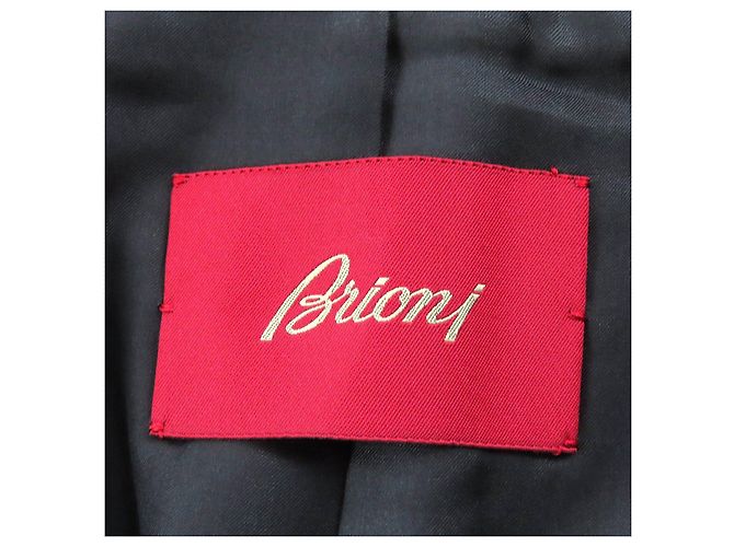 Autre Marque Cappotto in cashmere e pelle Brioni Marrone Marrone scuro - vista 9