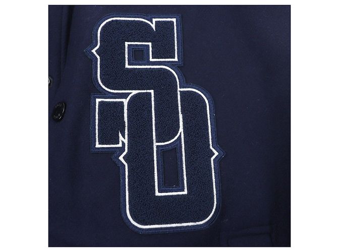 Hugo Boss Chaqueta Bomber de lana BOSS SHOHEI OHTANI Blanco Azul Azul marino - vista 6