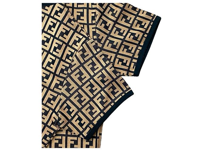 Prenda de poliéster Fendi Castaño Negro - vista 3