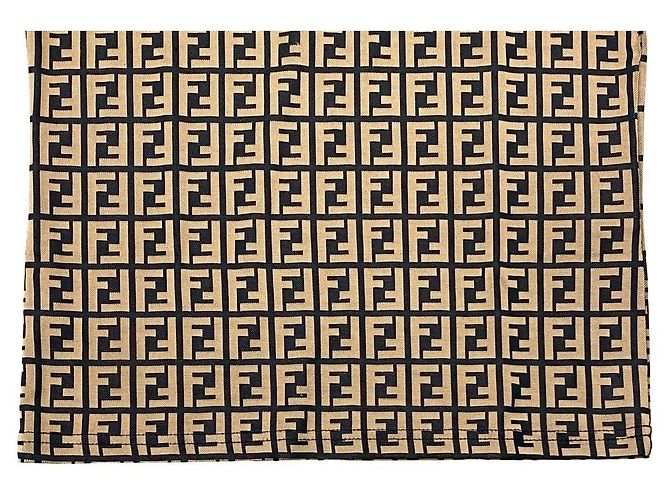 Prenda de poliéster Fendi Castaño Negro - vista 4