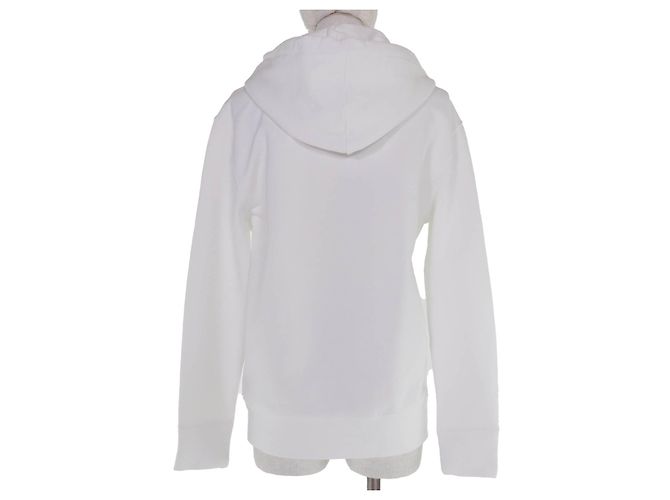 Sweat à capuche Versace en coton et nylon Blanc - vue 3