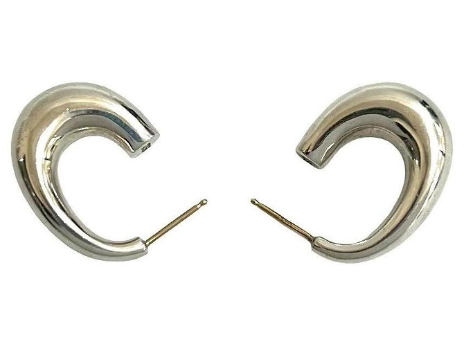 Tiffany & Co. Silver Half Hoop J Hoop Earrings Ohrringe Silber - Ansicht 5