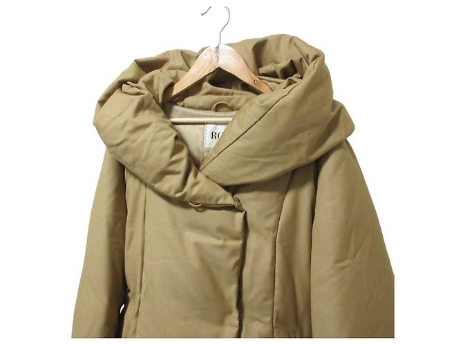 Autre Marque Cappotto piumino Rope marrone - vista 4