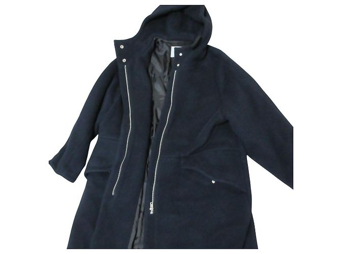 Autre Marque Abrigo con capucha de lana TOMORROWLAND Azul Azul marino - vista 4