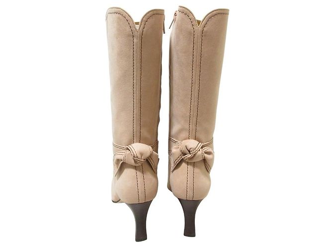 Autre Marque Botas largas de gamuza Ingeborg Rosa - vista 2