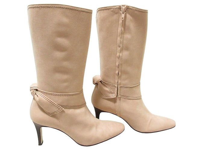 Autre Marque Botas largas de gamuza Ingeborg Rosa - vista 3
