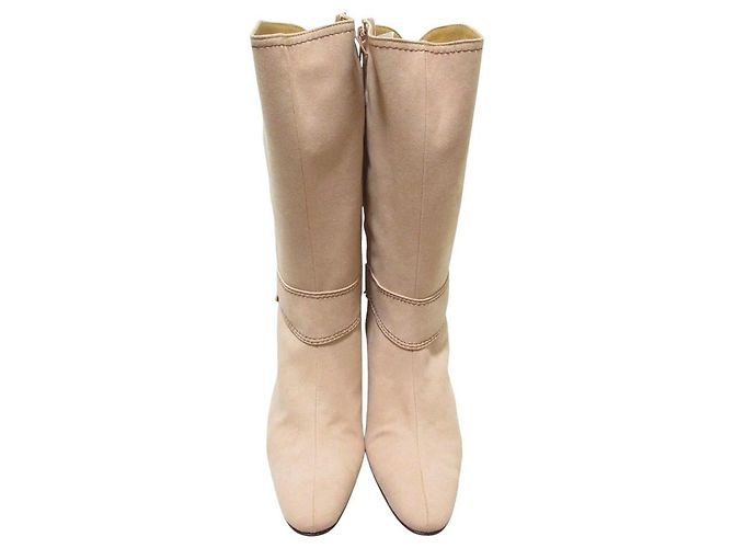 Autre Marque Botas largas de gamuza Ingeborg Rosa - vista 5