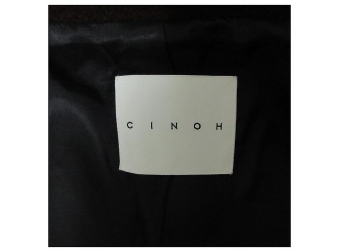 Autre Marque Abrigo de lana marrón CINOH Castaño - vista 5