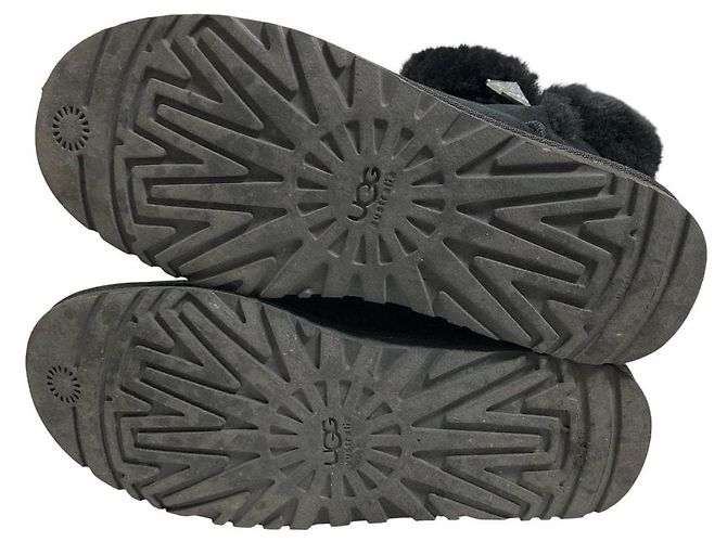 UGG Bailey Button Bling Lammfellstiefel Schwarz - Ansicht 6