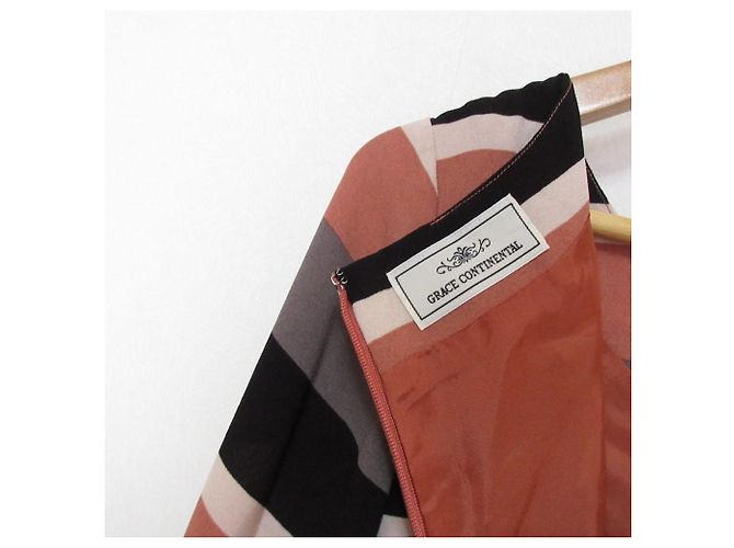 Autre Marque Vestido de pele com mangas bordadas GRACE CONTINENTAL Rosa - vista 15