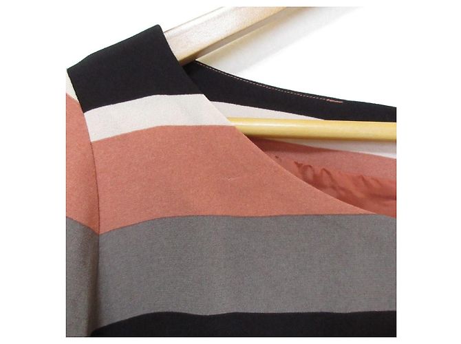 Autre Marque Vestido de pele com mangas bordadas GRACE CONTINENTAL Rosa - vista 9