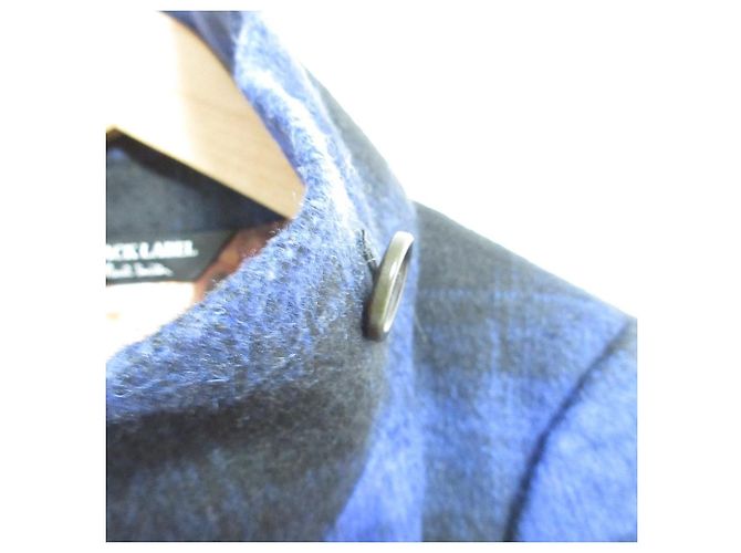 Paul Smith BLACK LABEL Wool Coat Blue - view 13