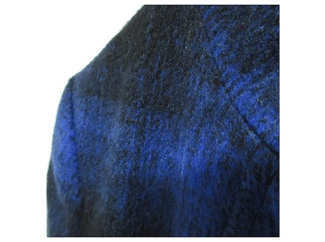 Paul Smith BLACK LABEL Wool Coat Blue - view 3