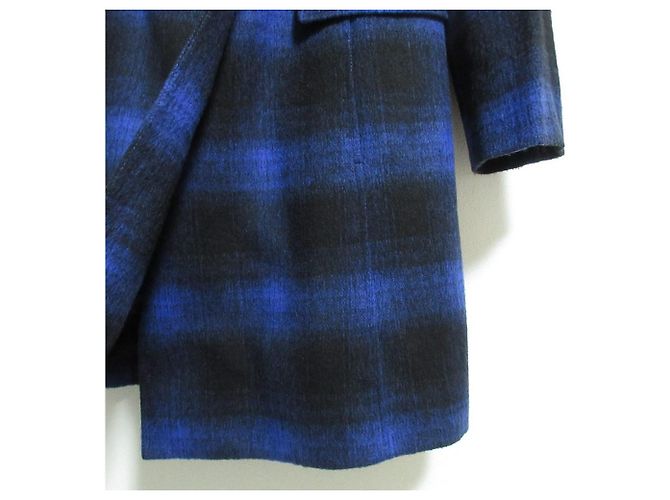 Paul Smith BLACK LABEL Wool Coat Blue - view 6