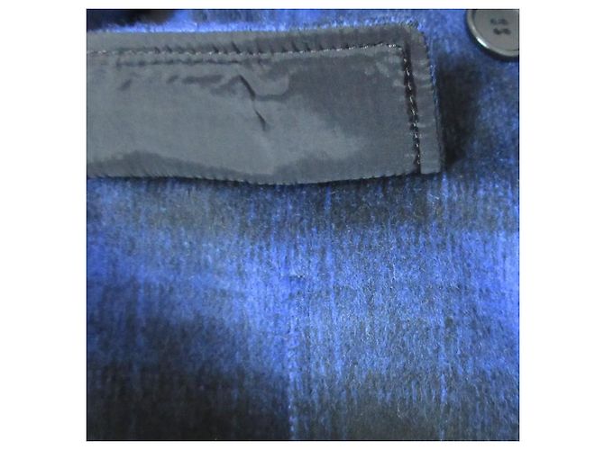 Paul Smith BLACK LABEL Wool Coat Blue - view 7