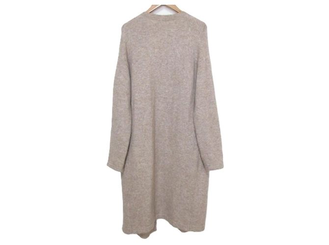 Abrigo vestido de punto mezcla de alpaca Theory Beige - vista 2