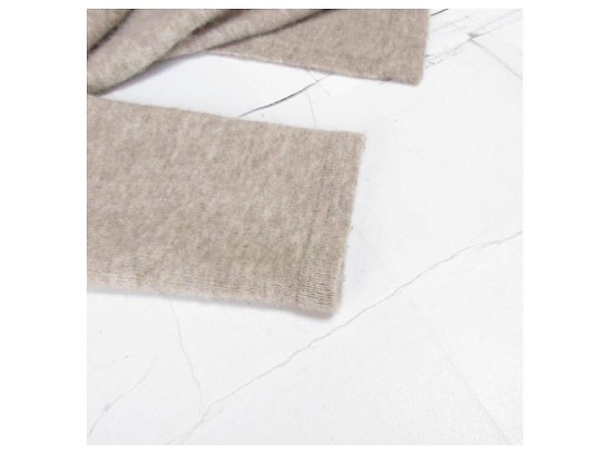 Abrigo vestido de punto mezcla de alpaca Theory Beige - vista 8