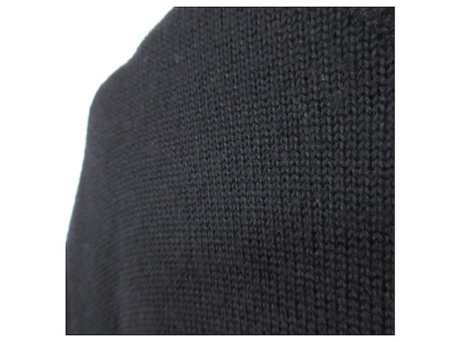 Autre Marque Jersey de punto de lana con botones de perlas Rene Negro - vista 3
