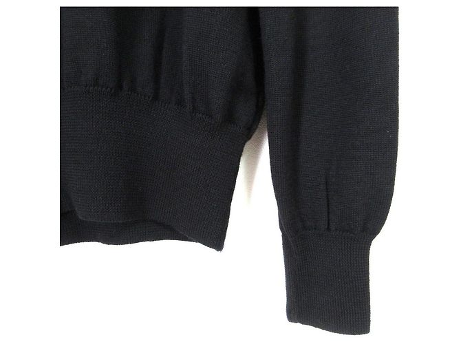 Autre Marque Jersey de punto de lana con botones de perlas Rene Negro - vista 5