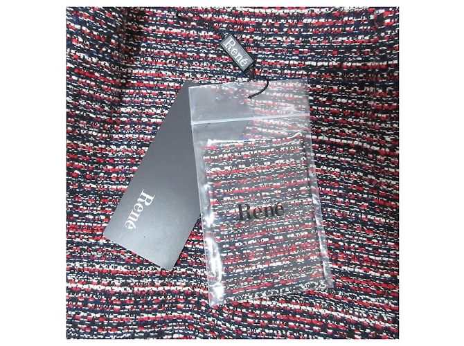 Autre Marque Gonna in tweed Rene French Fabric Rosso - vista 12